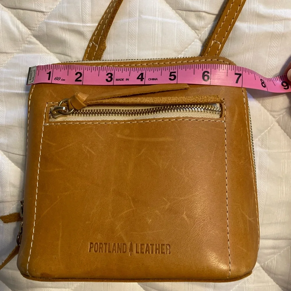 Portland Leather Petite Luna Crossbody Bag- Sunflower - Picture 6 of 8